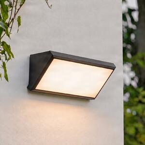 Zewnętrzna Lampa Lindby, Abby, czarny, balkon, tworzywo sztuczne, nowoczesny