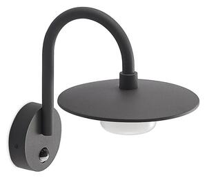 Lucande - Zamalino Ogrodowe Lampa Ścienna w/Sensor Dark Grey