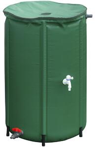 Zbiornik na deszczówkę składany - 250 litrów - 88 x Ø 60 cm - PVC - Zielony