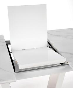 Stół BLANCO 160(200)x90 biały marmur rozkładany