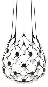 Luceplan - Mesh Lampa Wisząca Ø55XH55 1m Phase Black