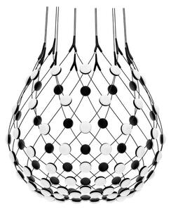 Luceplan - Mesh Lampa Wisząca Ø80xH60 Phase 1m Black