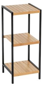 Czarno-naturalny bambusowy regał 30x70 cm – Casa Selección