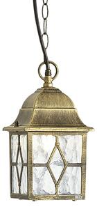 Klasyczna lampa wisząca antyczne złoto IP23 - London