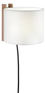 Santa & Cole - TMM Corto Lampa Ścienna w/Plug White/Beech