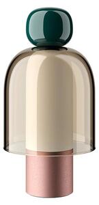 Lodes - Easy Peasy ToGo Lampa Stołowa Kelp Green/Honey/Rose Gold