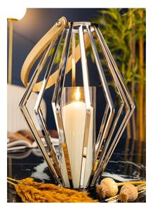 Lampion geometryczny ze stali wys. 41 cm