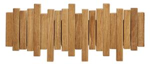 Wieszak ścienny z litego drewna dębowego w naturalnym kolorze 3 cm Caltra – House Nordic
