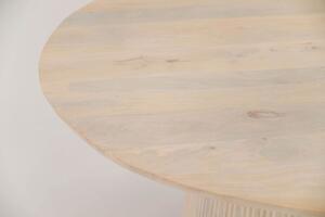 MebleMWM Stół okrągły 120cm z drewna mango ART67131 naturalny