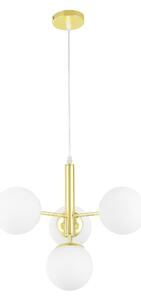NOWOCZESNA LAMPA WISZĄCA KLASYCZNE ZŁOTO LEDO W4