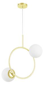 NOWOCZESNA LAMPA WISZĄCA KLASYCZNE ZŁOTO LEDO W2