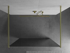 Mexen Kioto ścianka prysznicowa wolnostojąca 100 x 200 cm, lustro 8 mm, złota szczotkowana - 800-100-002-55-50