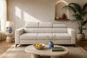 Sofa Nardo z funkcją spania - jasny beżowy szenil Vibe 06