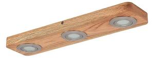 Lindby - Mikari 3 LED Lampa Sufitowa Wood