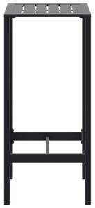 Stolik barowy, czarny, 50x50x110 cm, malowana proszkowo stal