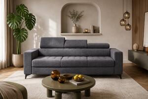 Sofa Nardo z funkcją spania - szary szenil Vibe 95