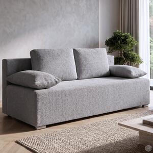 Kanapa sofa rozkładana z funkcją spania Lunera 2 boucle baranek Szara