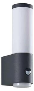 Lindby - Okari Ścienna Lampa Ogrodowa w/Sensor Opal/Dark Grey