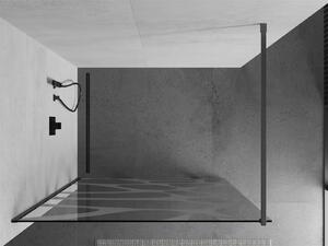 Mexen Kioto ścianka prysznicowa Walk-in 70 x 200 cm, biały wzór 8 mm, gun gray szczotkowany - 800-070-101-66-97
