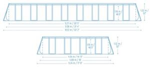 Basen stelażowy Bestway 561KJ ogrodowy całoroczny 956x488x132cm APX zestaw 11w1