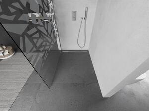 Mexen Kioto ścianka prysznicowa Walk-in 70 x 200 cm, biały wzór 8 mm, nikiel szczotkowany - 800-070-101-97-85