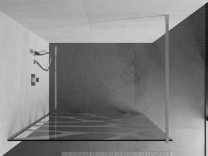 Mexen Kioto ścianka prysznicowa Walk-in 70 x 200 cm, biały wzór 8 mm, nikiel szczotkowany - 800-070-101-97-97