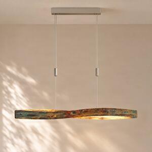Lampa wisząca Lian Quitani, możliwość ściemniania, brązowy / rdzawy, salon / jadalnia, aluminium, design