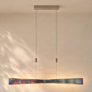 Lampa wisząca Lian Quitani, możliwość ściemniania, brązowy / rdzawy, salon / jadalnia, aluminium, design
