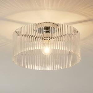 Lampa sufitowa Meritt Lucande, możliwość ściemniania, przezroczysty / transparentny, salon / jadalnia, szkło, nowoczesny