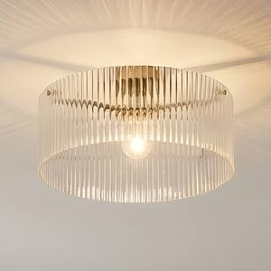 Lampa sufitowa Meritt Lucande, możliwość ściemniania, przezroczysty / transparentny, salon / jadalnia, szkło, nowoczesny
