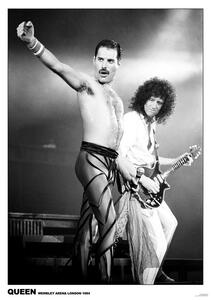 Plakat, Obraz Queen - Wembley 1984, (59.4 x 84.1 cm)