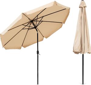 Parasol ogrodowy duy o przektnej 3m amany korb beowy