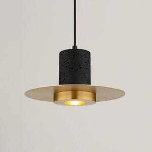 Globo Lampa wisząca Shanna, możliwość ściemniania, czarny, salon / jadalnia, kamień