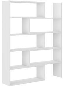 Regał na ksiązki rozsuwany otwarty 138 cm Karol 01 Biały