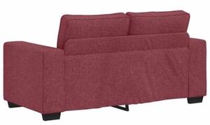 Sofa 2-osobowa w kolorze czerwonego wina 160x77x82 cm tkanina