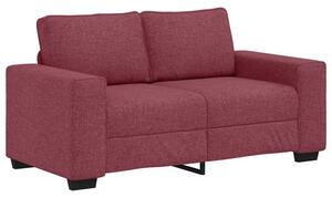 Sofa 2-osobowa w kolorze czerwonego wina 160x77x82 cm tkanina