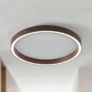 Lampa sufitowa Rotundo Lucande, możliwość ściemniania, brązowy / rdzawy, salon / jadalnia, tworzywo sztuczne, nowoczesny