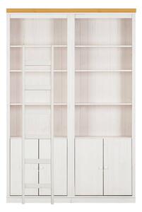 Biały regał z litego drewna sosnowego 148x223 cm Anita – Støraa