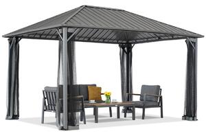 Altana ogrodowa Itaka 3x6 z moskitierą antracyt Garden Point