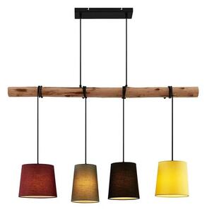 Lindby - Moskau 4 Lampa Wisząca Red/Grey/Black/Yellow