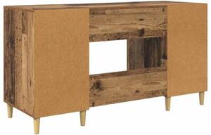 Biurko w stylu rustykalnym z materiaÅu drewnopochodnego, 140x50x75 cm