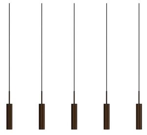 Audo Copenhagen - Tubulaire Rail 5 Lampa Wisząca Alu/Anodized Bronzed