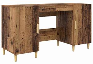 Biurko w stylu rustykalnym z materiaÅu drewnopochodnego, 140x50x75 cm