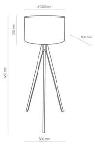 Lampa stojąca podłogowa TREVISO E27 15W TK-Lighting 5038