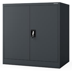 Szafka na akta osobowe, głęboka, antracytowa, 900x930x600 mm: BEATA D600
