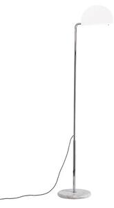 DCW - Mezzaluna Lampa Podłogowa White Marble/White