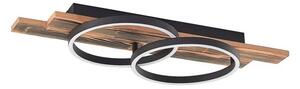 Lindby - Sentoa LED Lampa Sufitowa Light Wood/Black