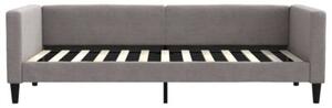 Sofa rozsuwana z szufladami, taupe, 100x200 cm, tkanina
