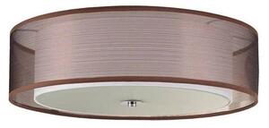 Lindby - Tobia Lampa Sufitowa Brown/White/Chrome