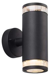 Nordlux - Birk Double Ścienna Lampa Ogrodowa Black